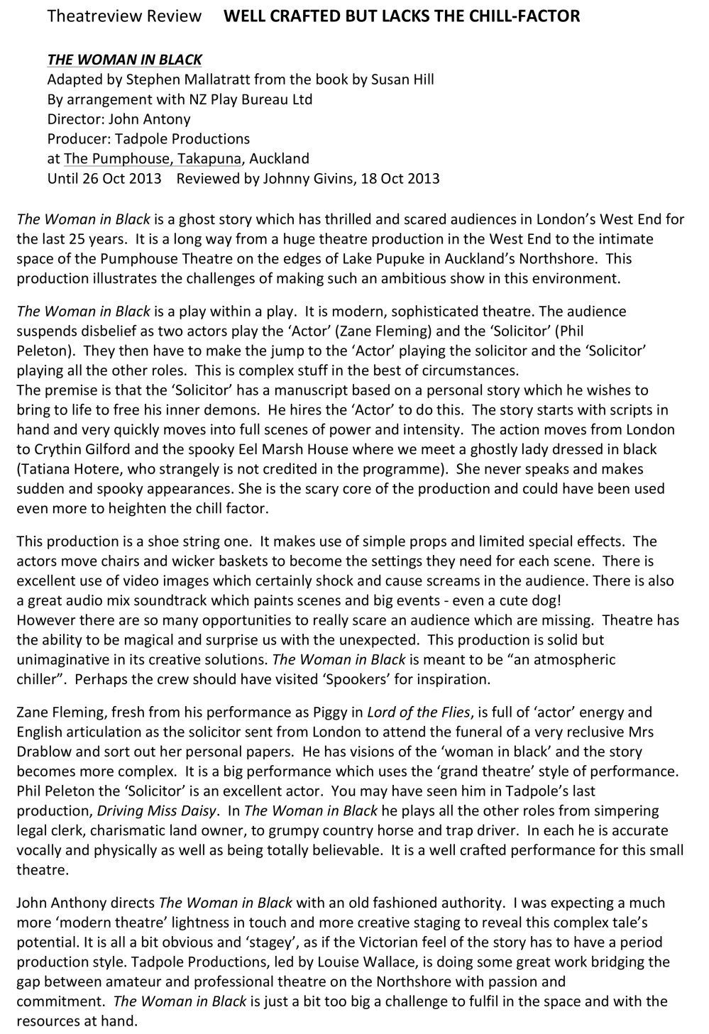 Microsoft Word - Theatreview Review The Woman in Black.docx